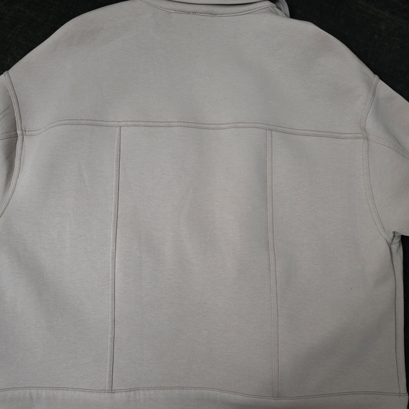 Cream Button-Front Jean Jacket - Picture 14 of 16